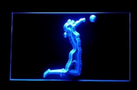 Beach Sand Volleyball Player LED Neon Sign